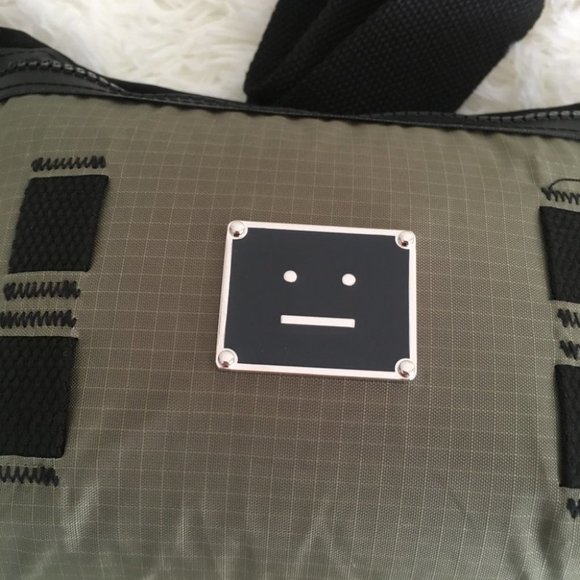 NWT Acne Studios Agios Plaque Face Bag Crossbody Bag - Picture 6 of 8